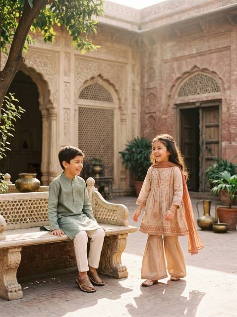 INZAHS Kids Collection - Festive Frocks & Kurta Sets for Boys and Girls
